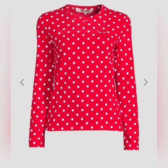 Comme Des Garçons NWOT  Play Polka Dot Sweatshirt - XL - Picture 6 of 12